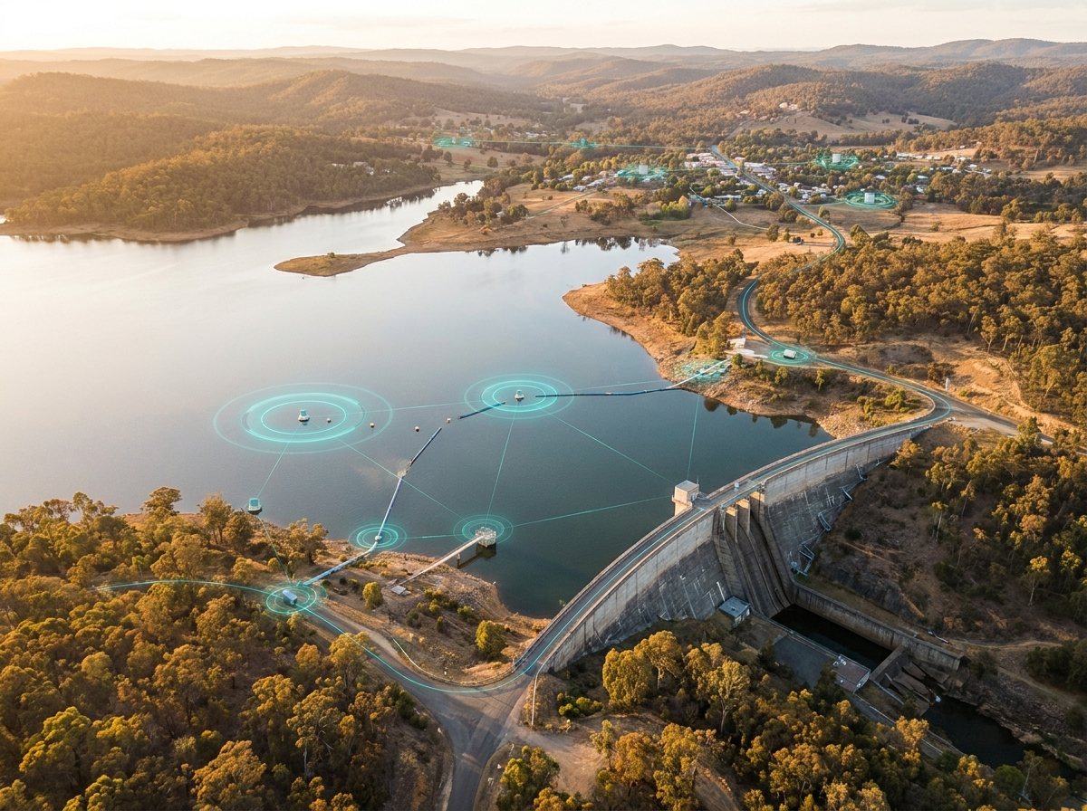 Smart water and environmental sensing networks delivered at scale across an Australian reservoir and town