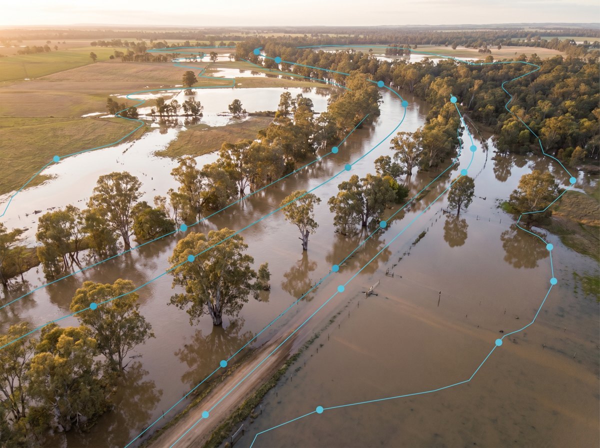 An Australian river catchment and wetland under continuous environmental monitoring.