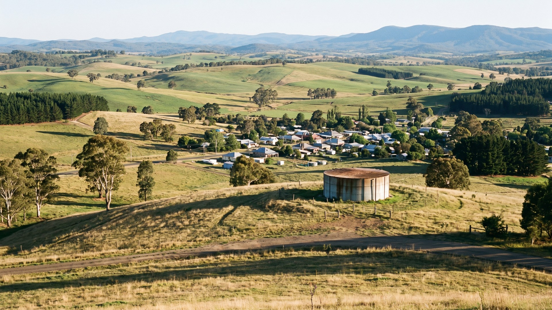 Rolling farmland in the South West Slopes of New South Wales