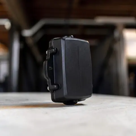 A rugged battery-powered asset tracker.